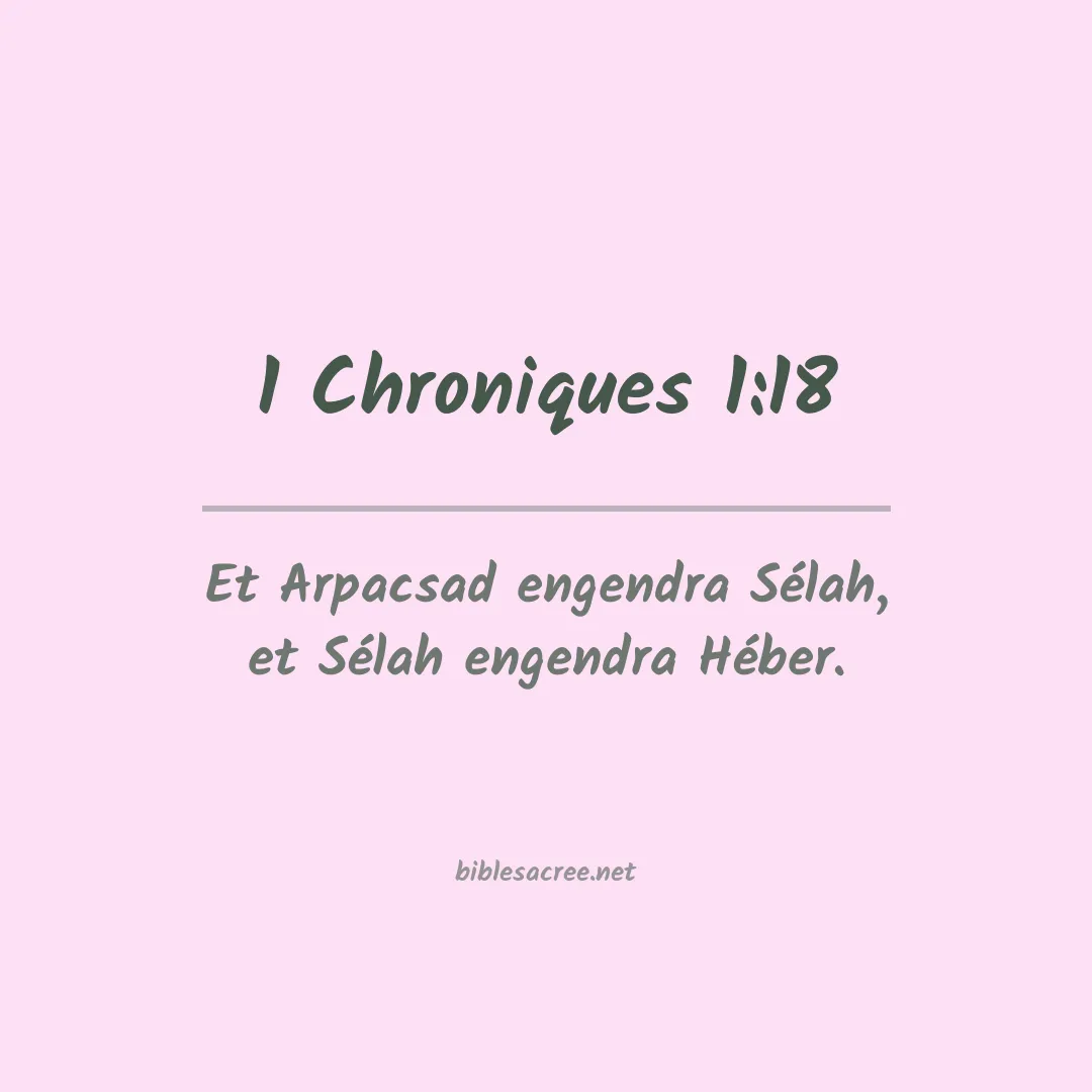 1 Chroniques - 1:18