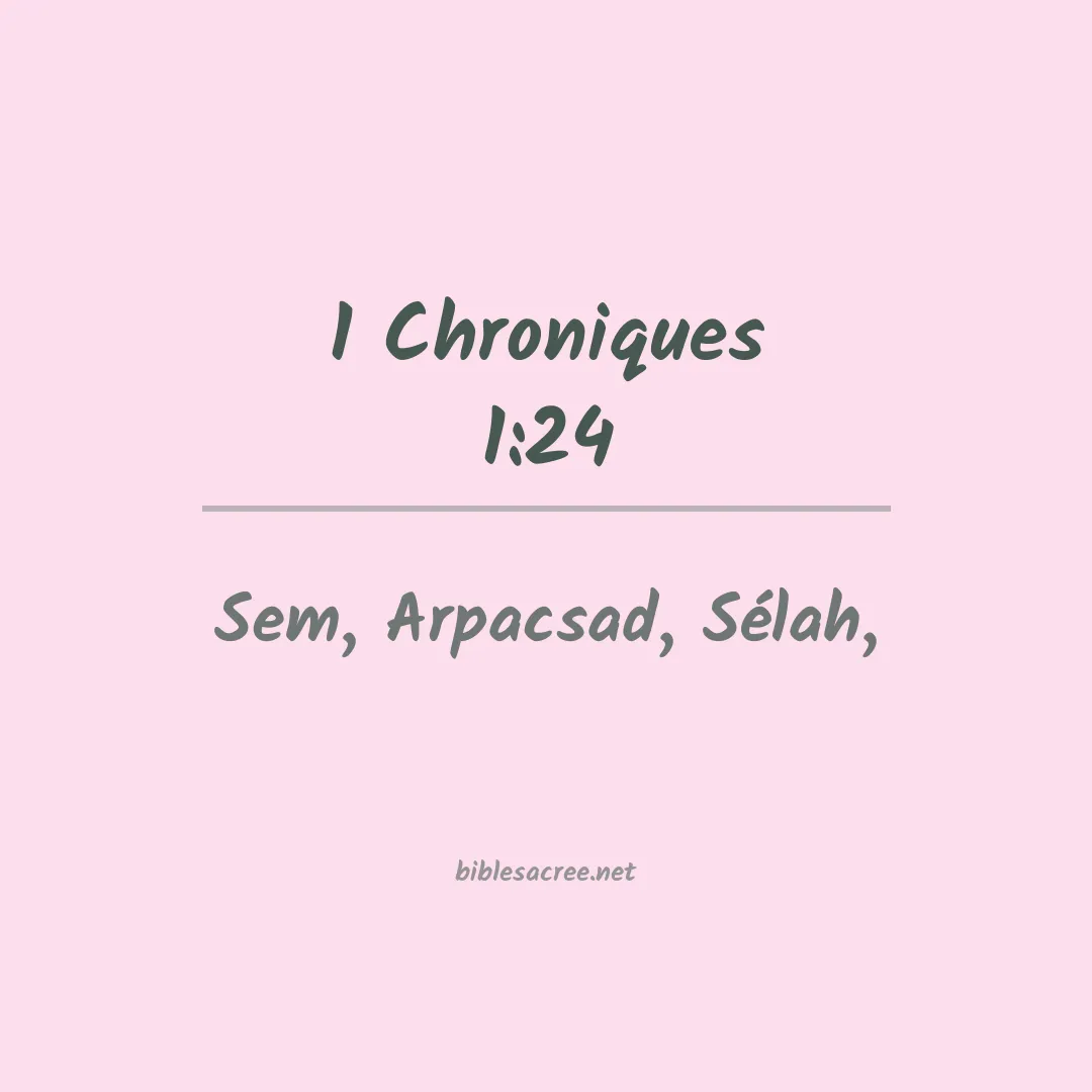1 Chroniques - 1:24