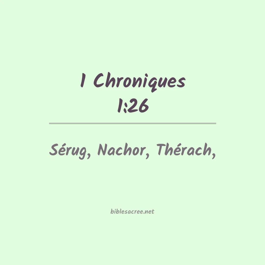 1 Chroniques - 1:26