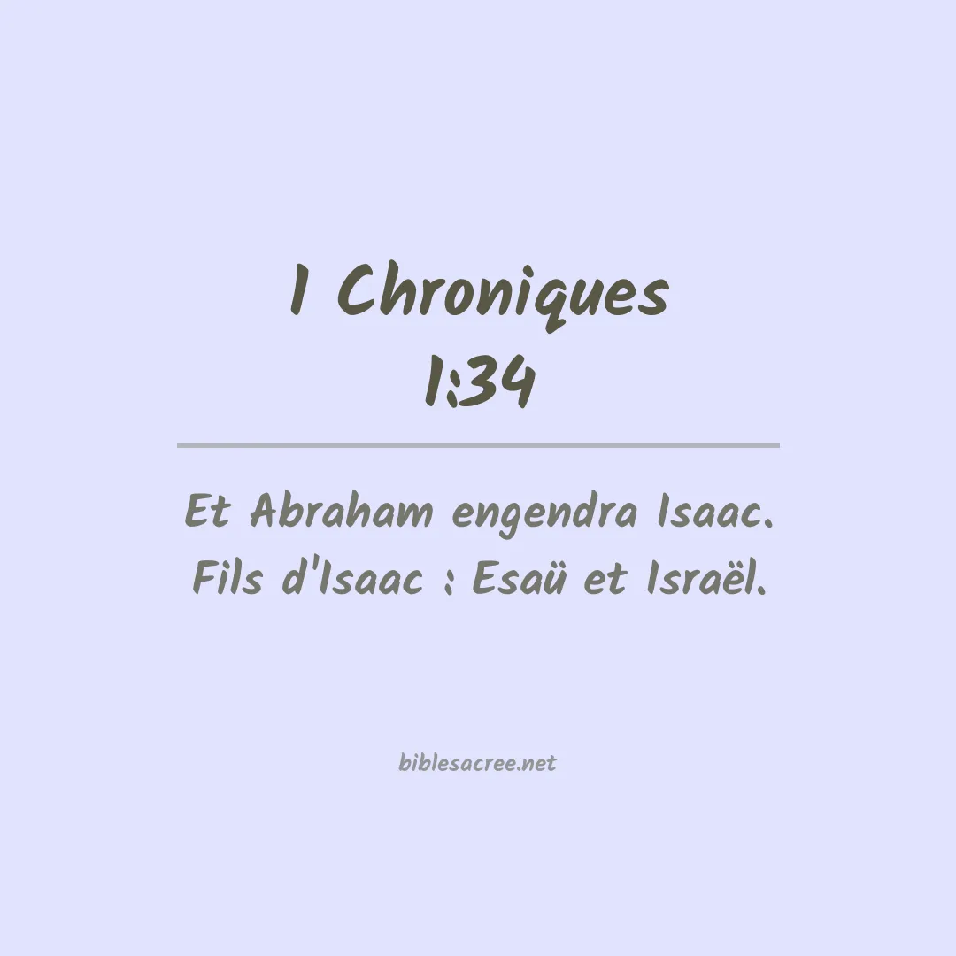 1 Chroniques - 1:34