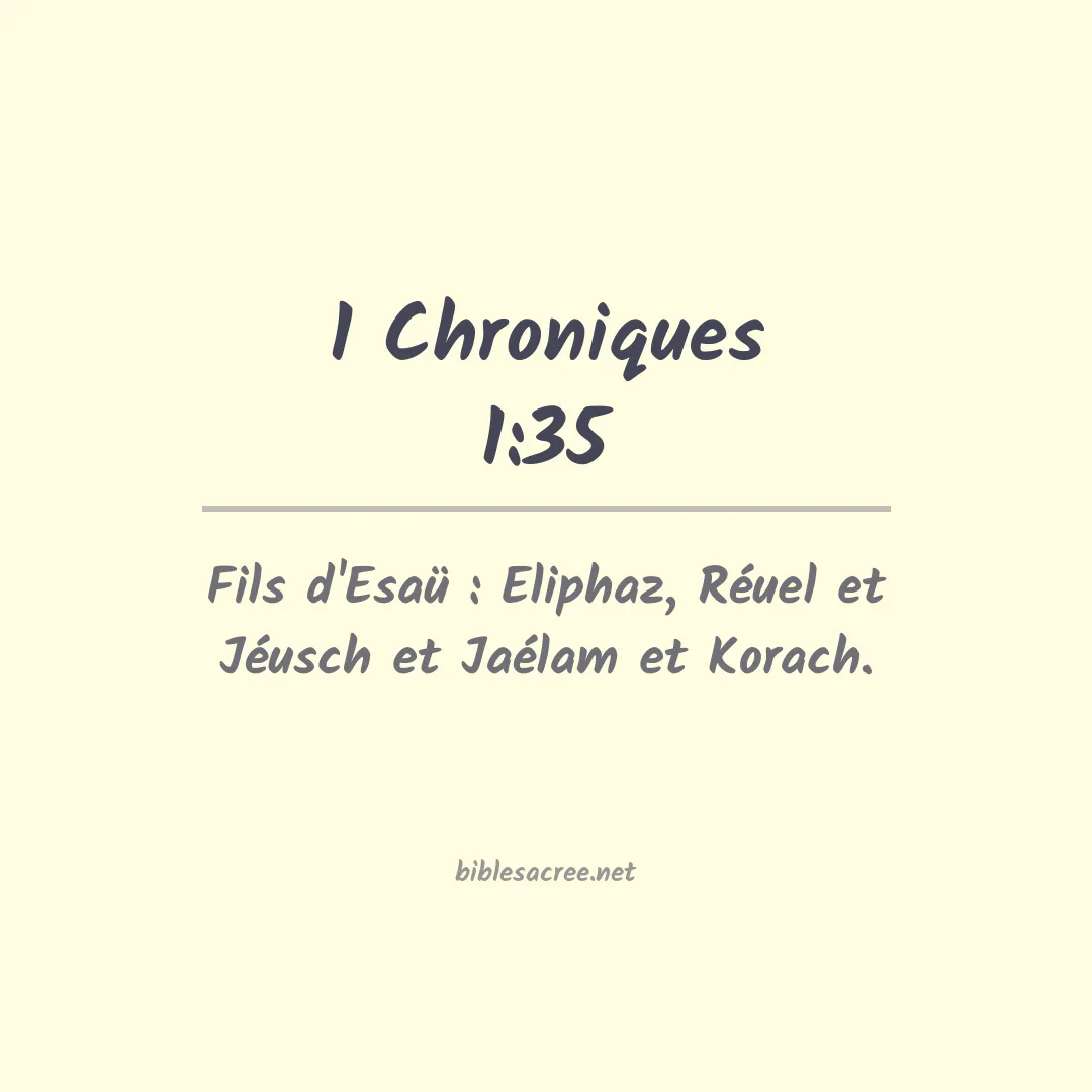 1 Chroniques - 1:35