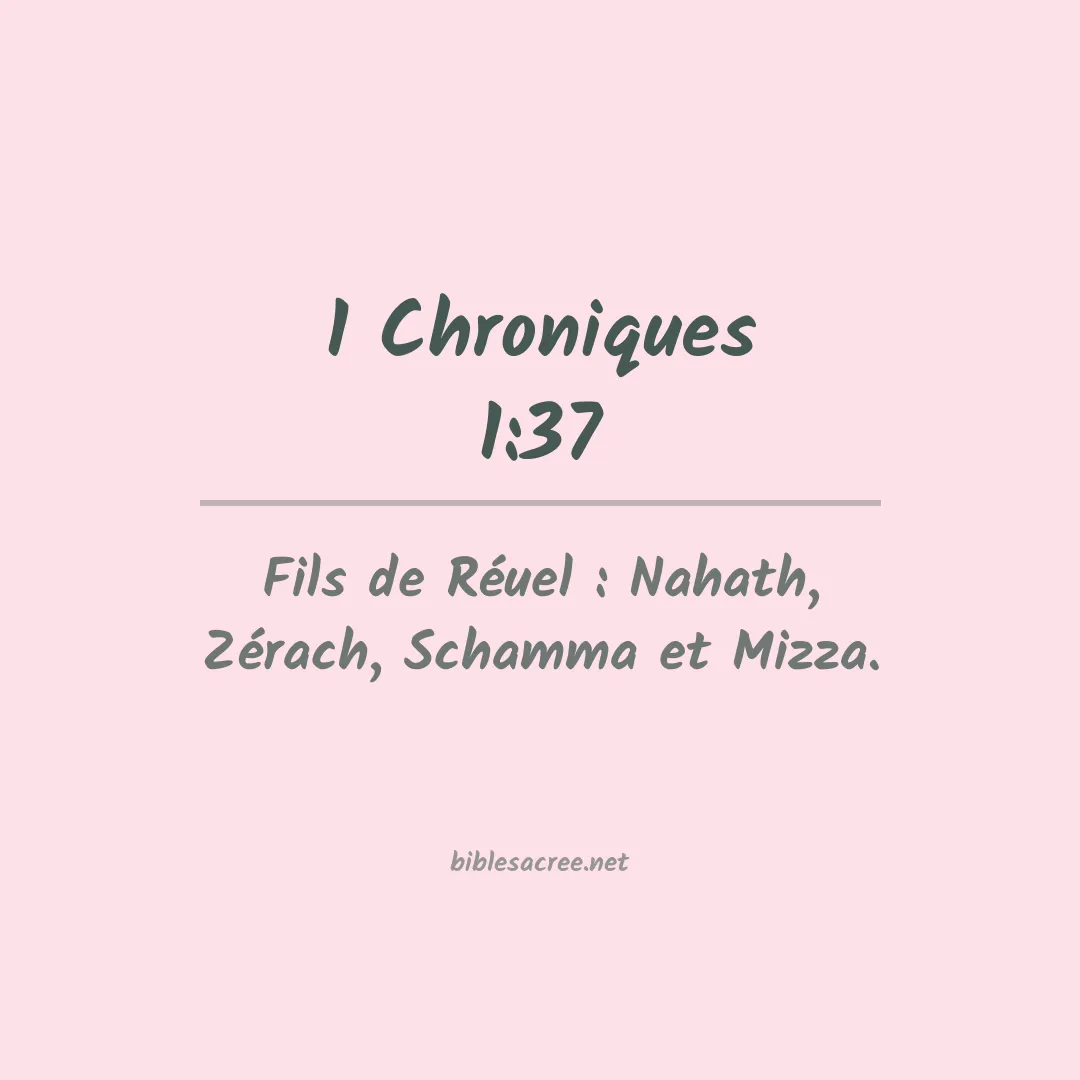 1 Chroniques - 1:37
