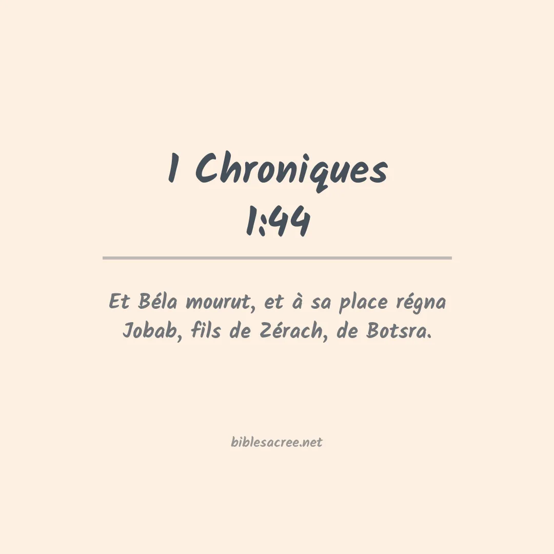 1 Chroniques - 1:44
