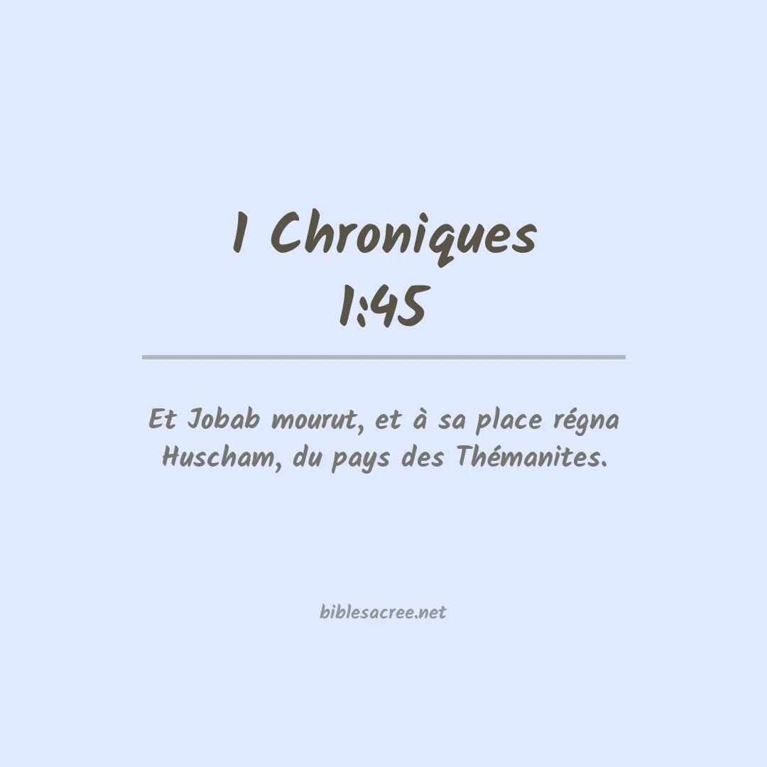1 Chroniques - 1:45