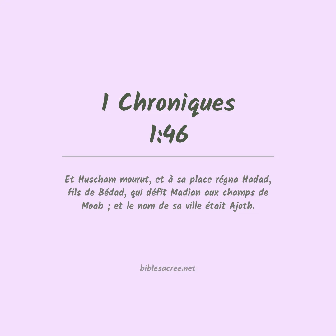 1 Chroniques - 1:46