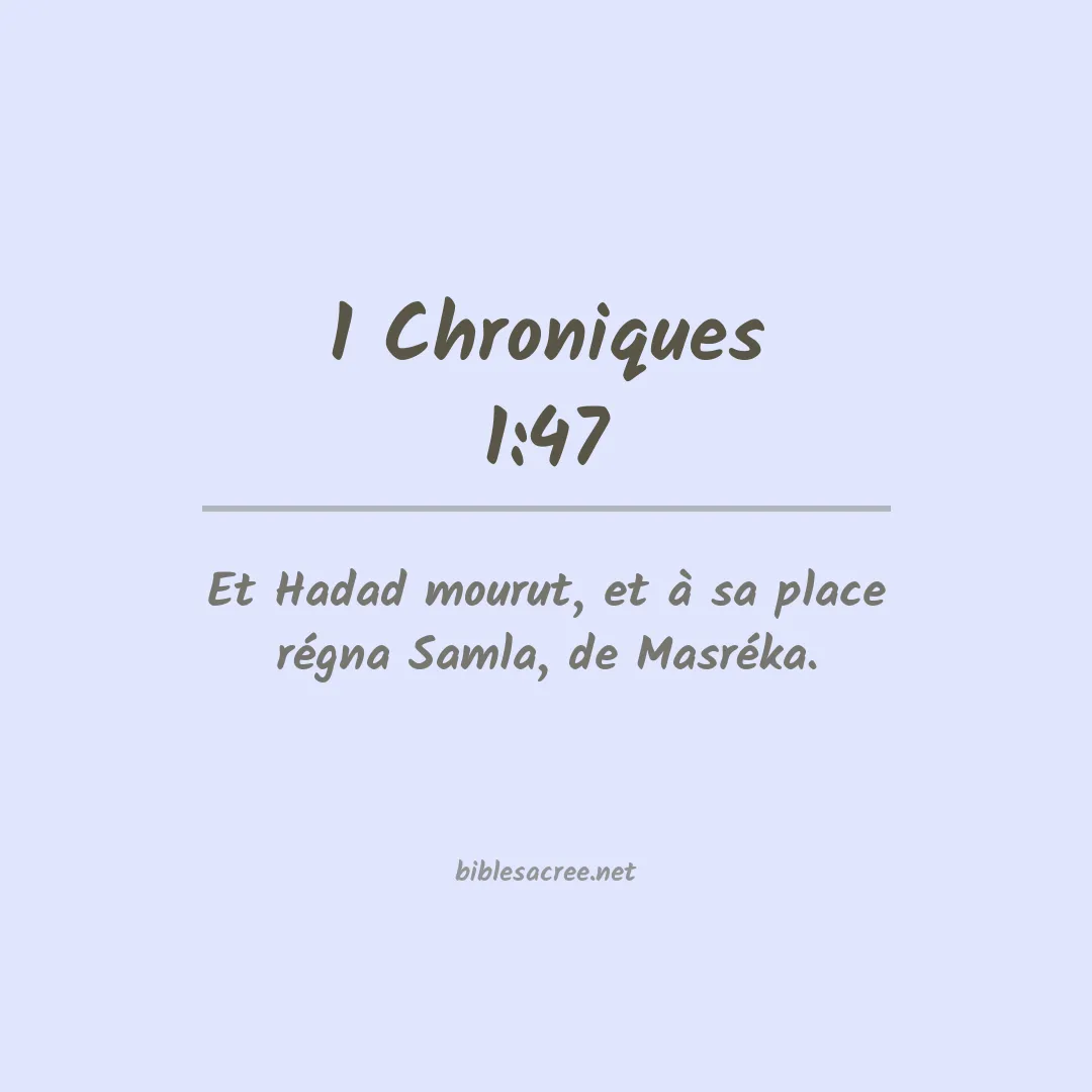 1 Chroniques - 1:47