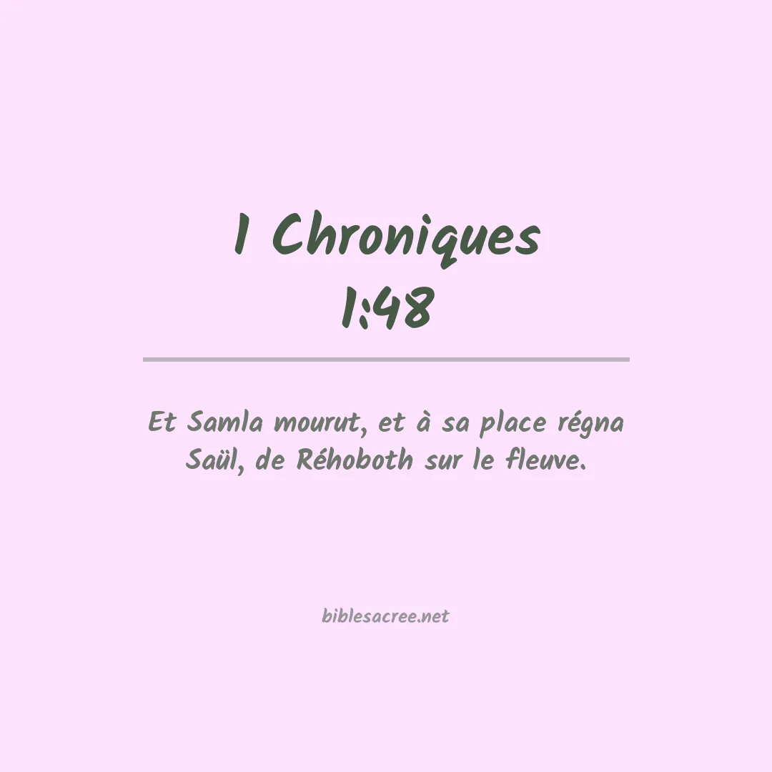 1 Chroniques - 1:48
