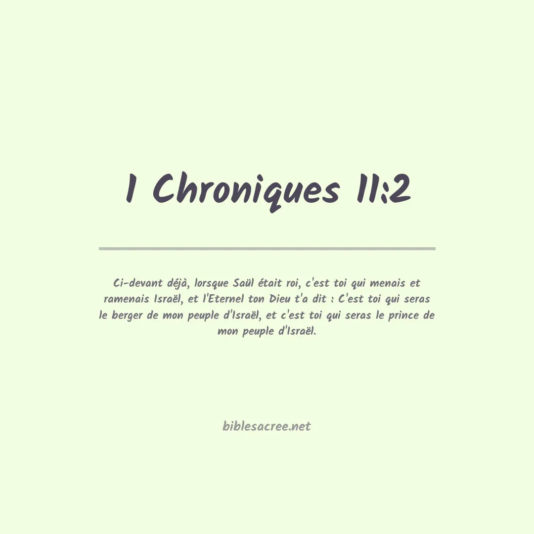 1 Chroniques - 11:2