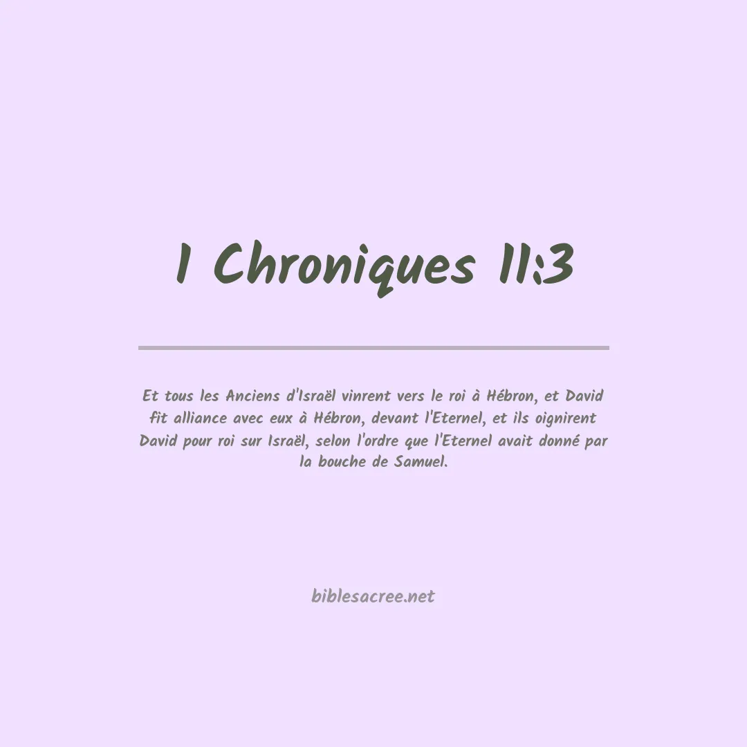 1 Chroniques - 11:3