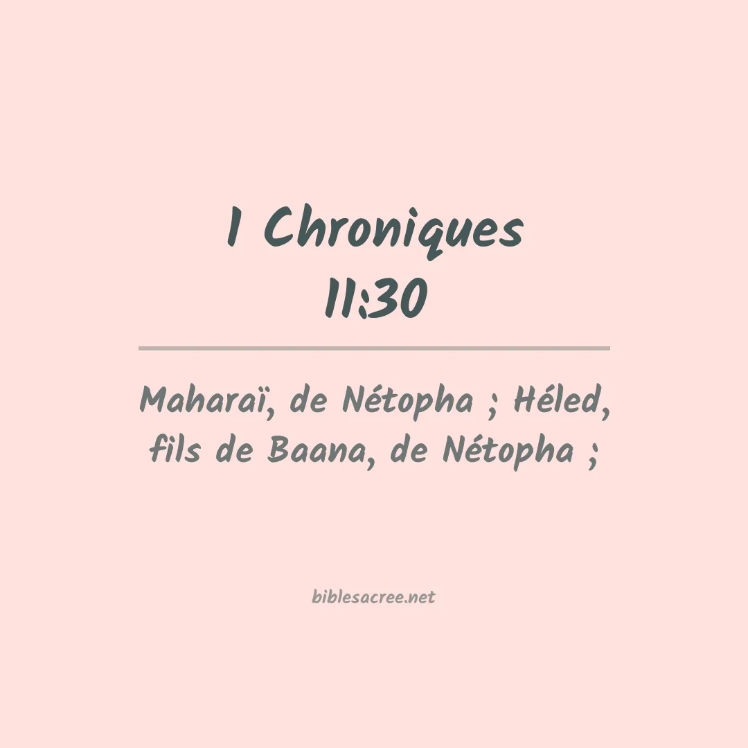 1 Chroniques - 11:30