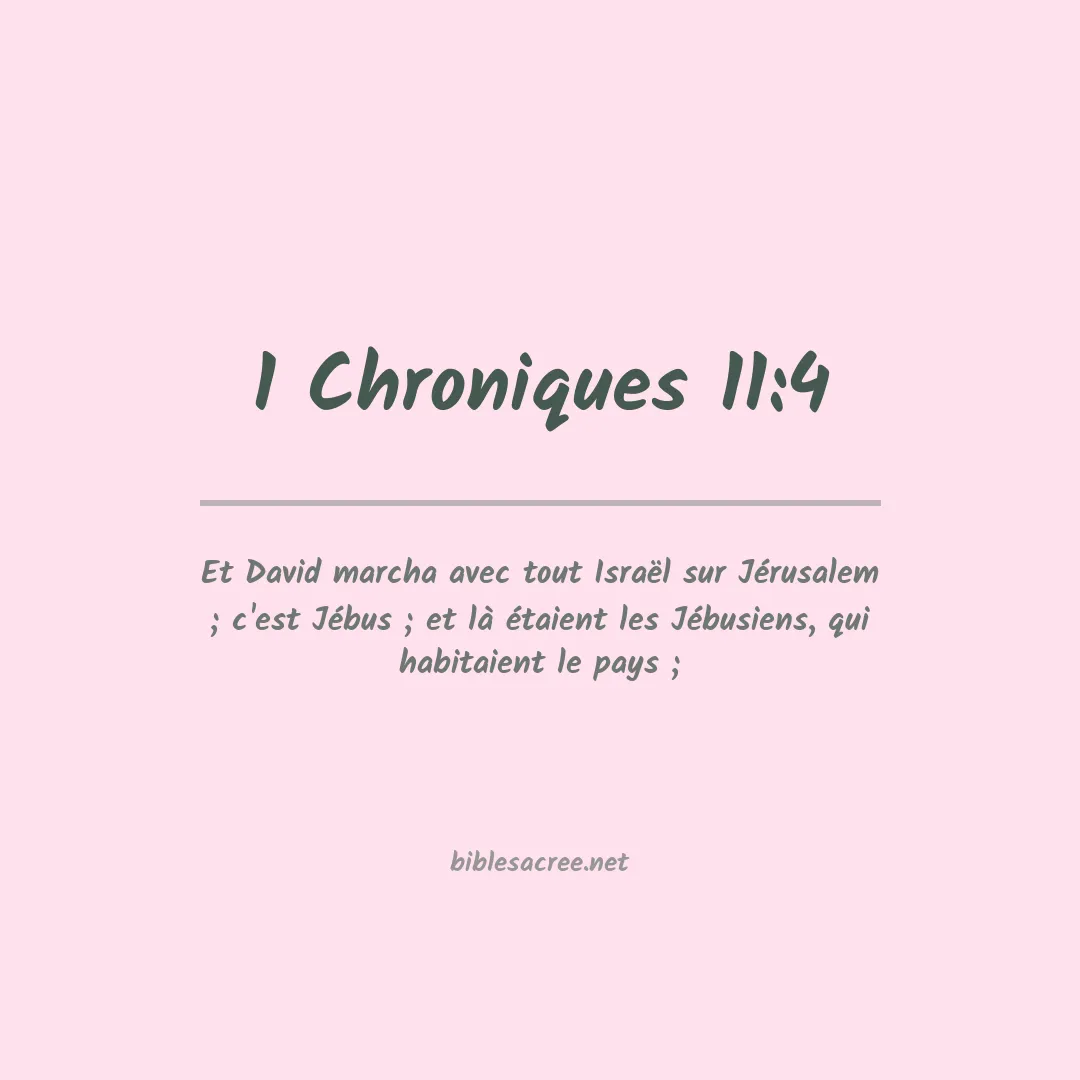 1 Chroniques - 11:4