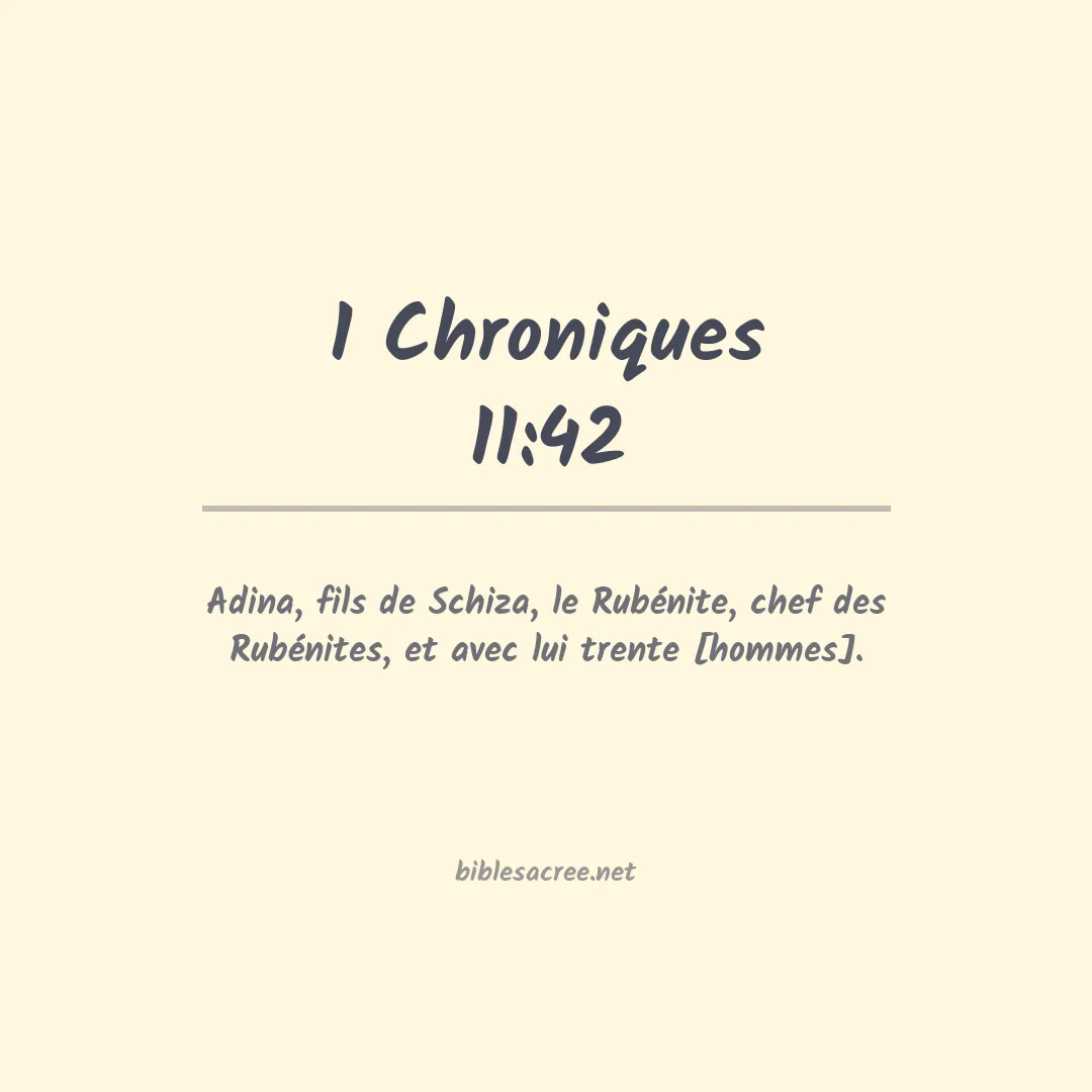 1 Chroniques - 11:42