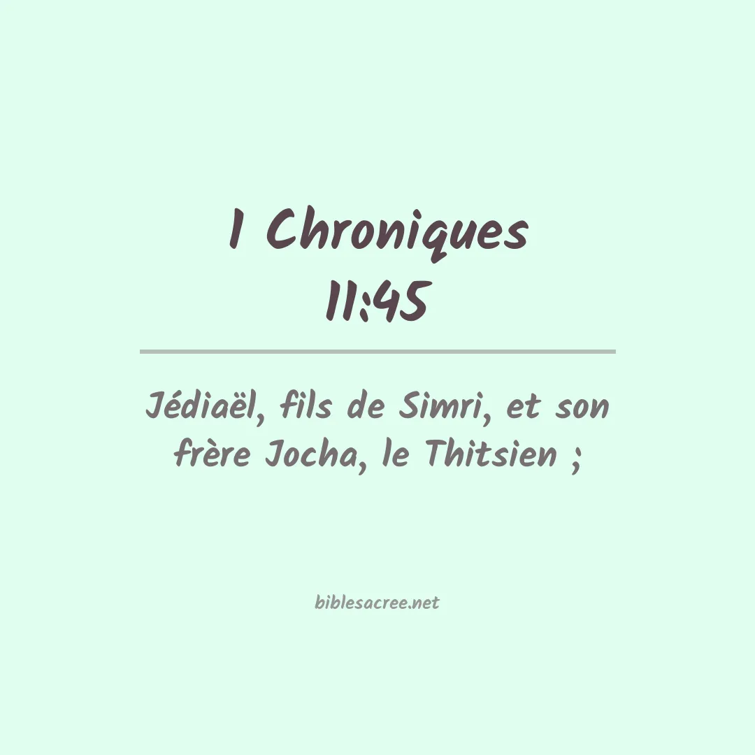 1 Chroniques - 11:45