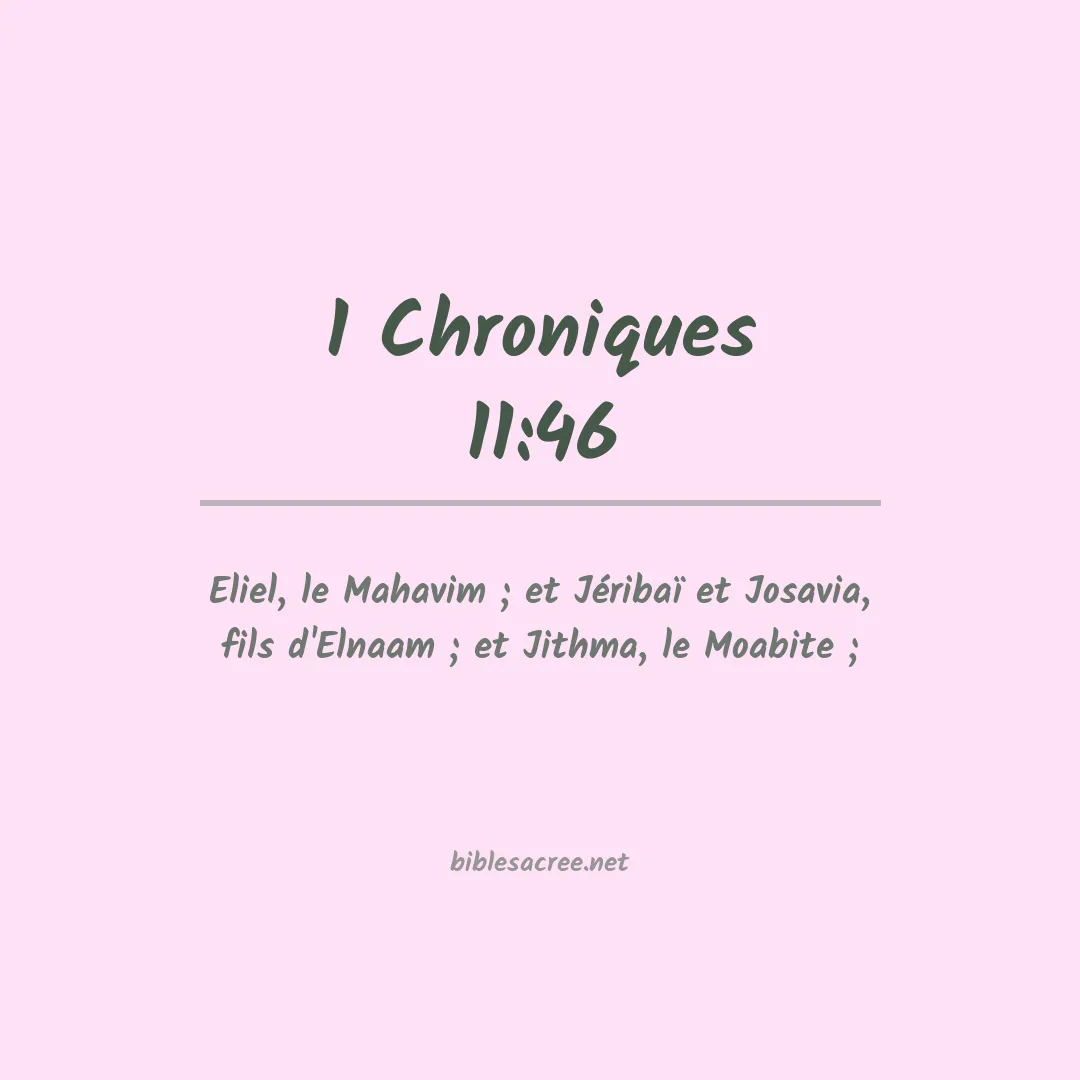 1 Chroniques - 11:46