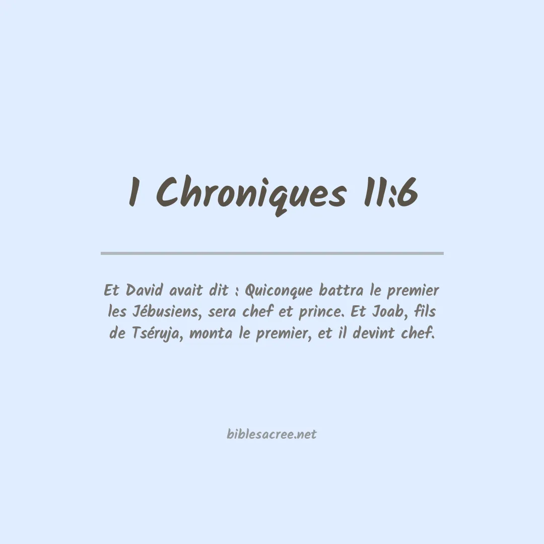 1 Chroniques - 11:6