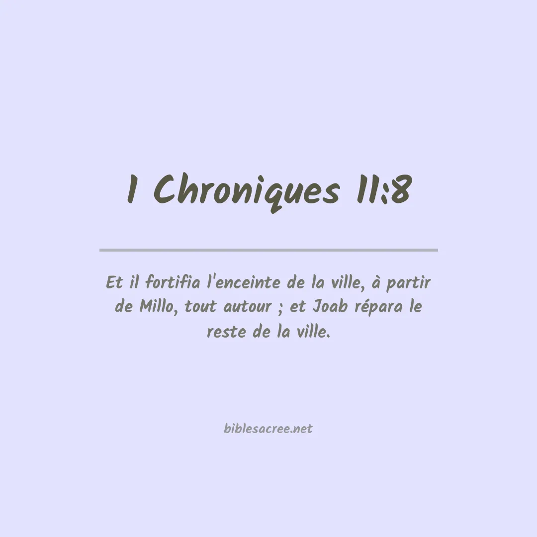 1 Chroniques - 11:8