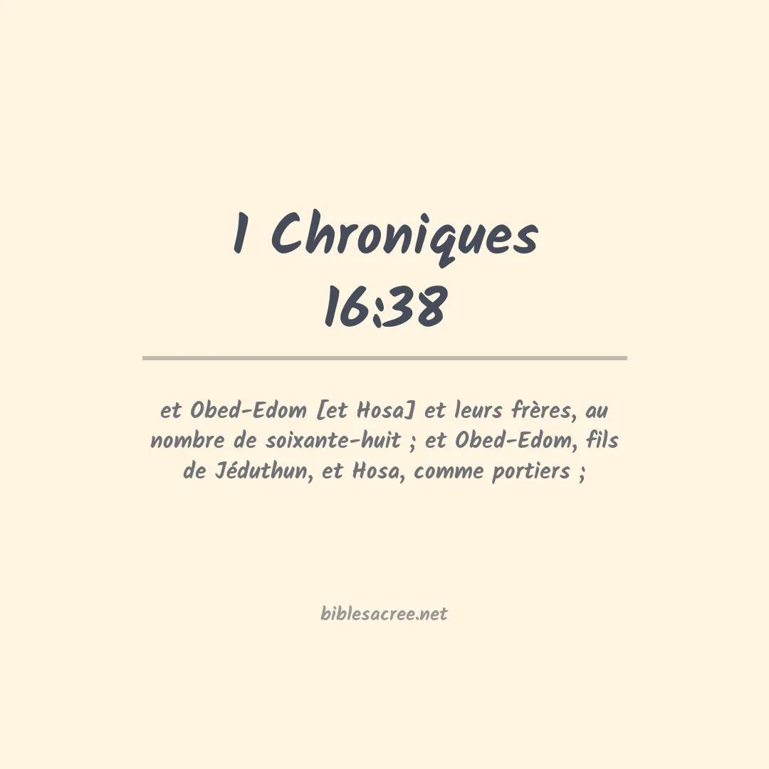 1 Chroniques - 16:38