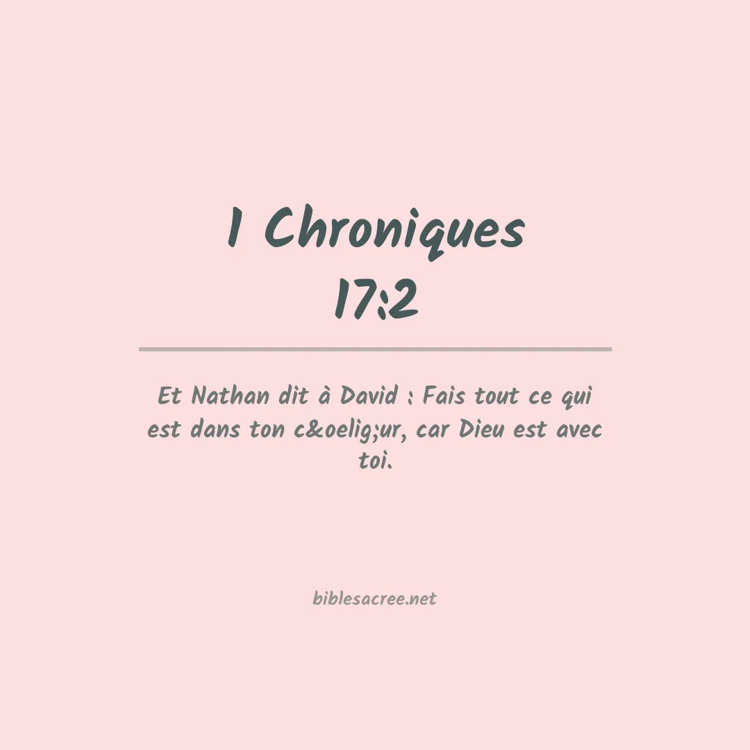 1 Chroniques - 17:2