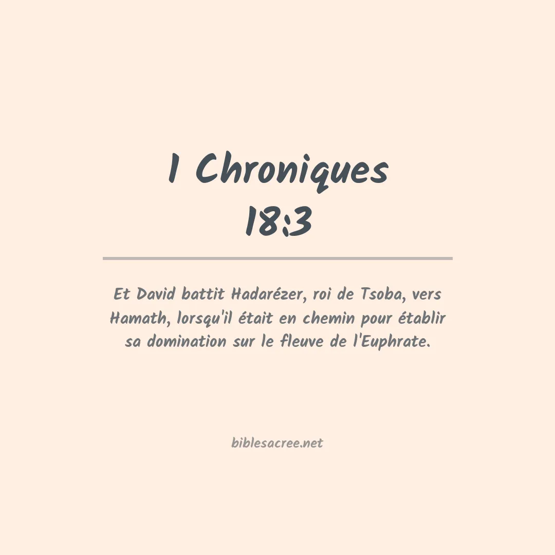 1 Chroniques - 18:3