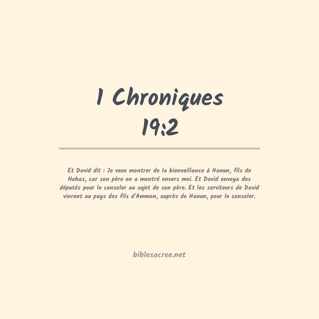 1 Chroniques - 19:2