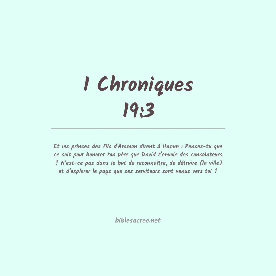 1 Chroniques - 19:3