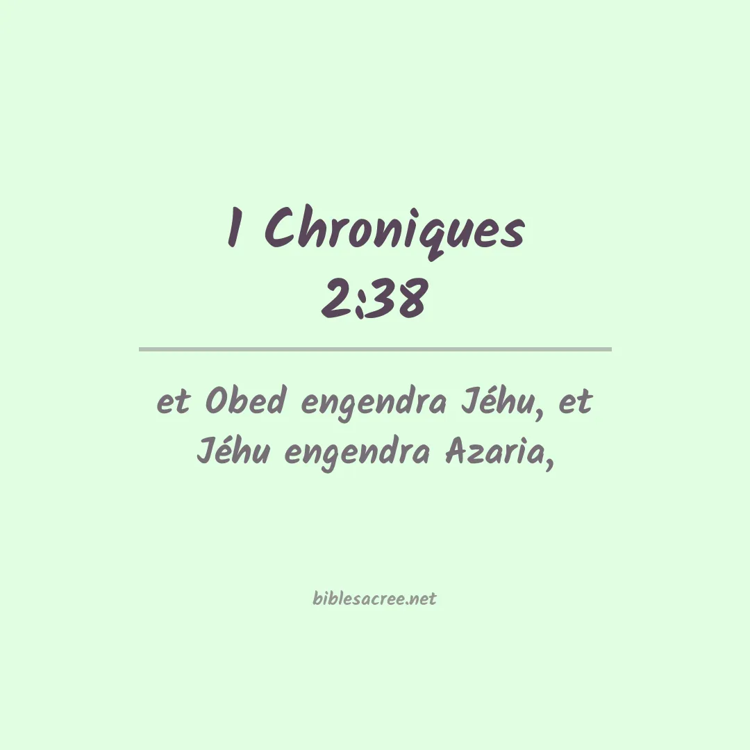 1 Chroniques - 2:38