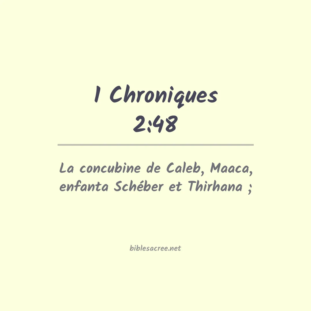 1 Chroniques - 2:48
