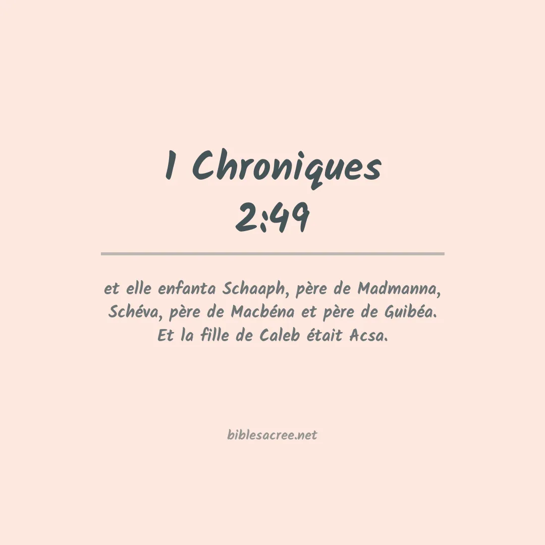 1 Chroniques - 2:49