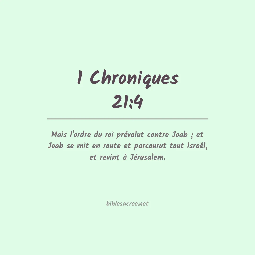 1 Chroniques - 21:4