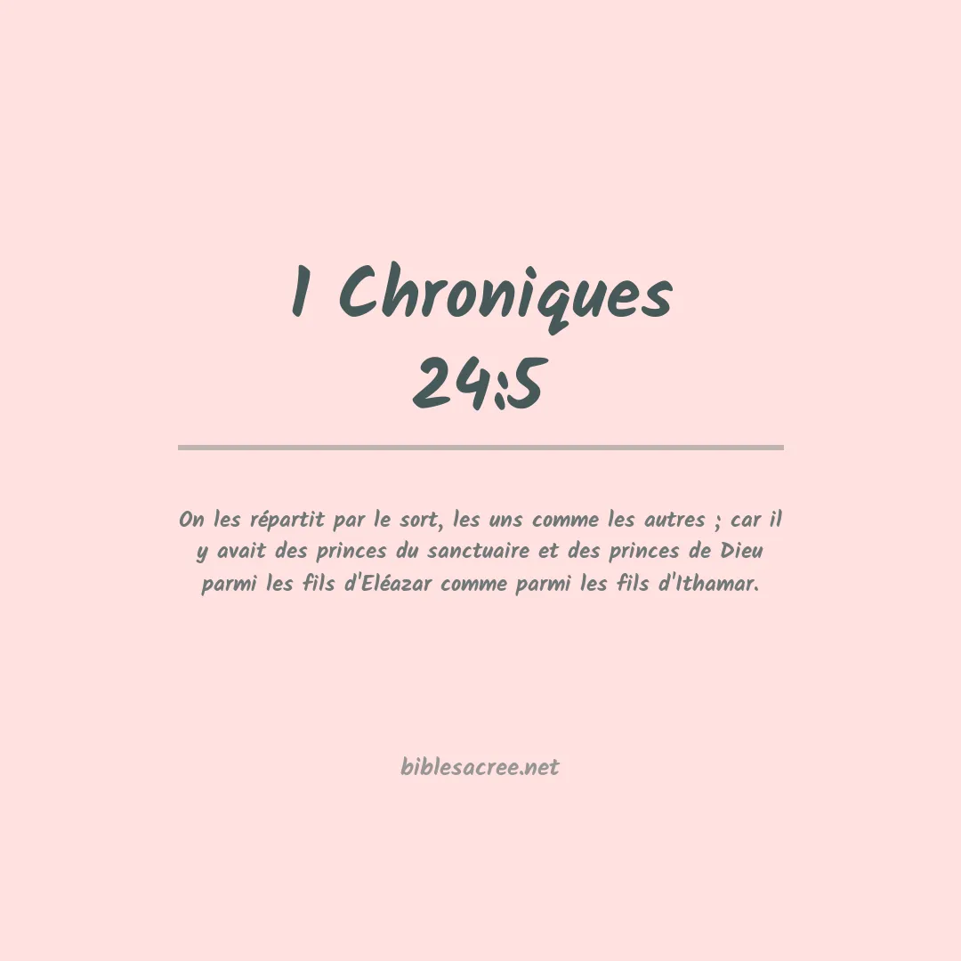 1 Chroniques - 24:5
