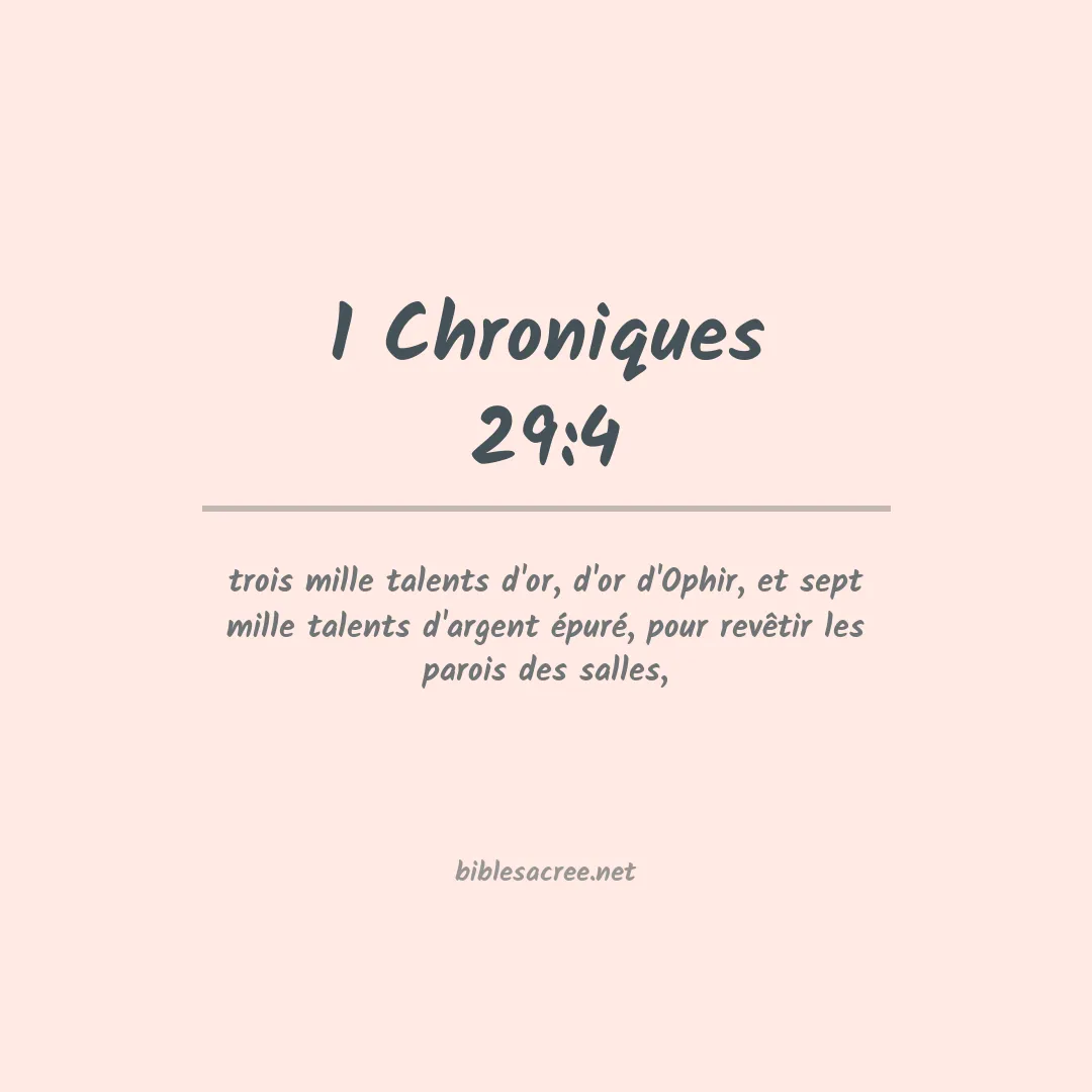 1 Chroniques - 29:4