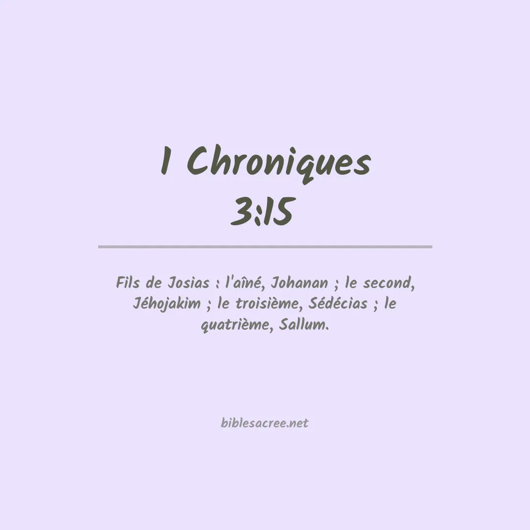 1 Chroniques - 3:15