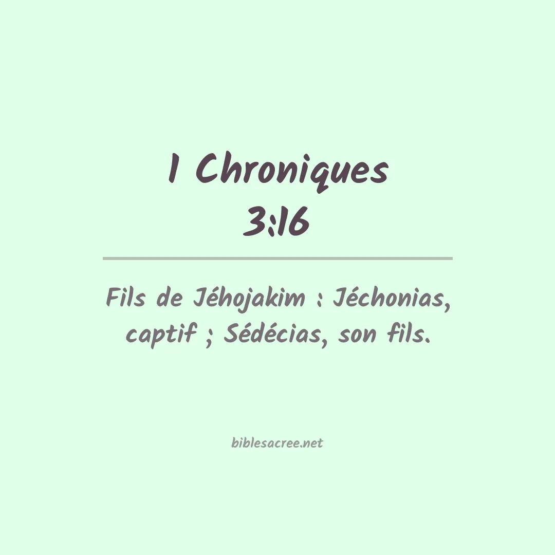 1 Chroniques - 3:16