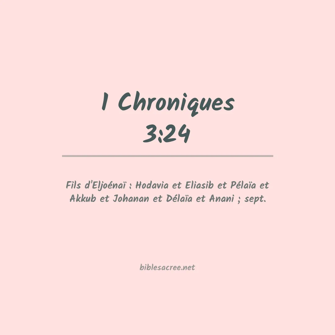 1 Chroniques - 3:24