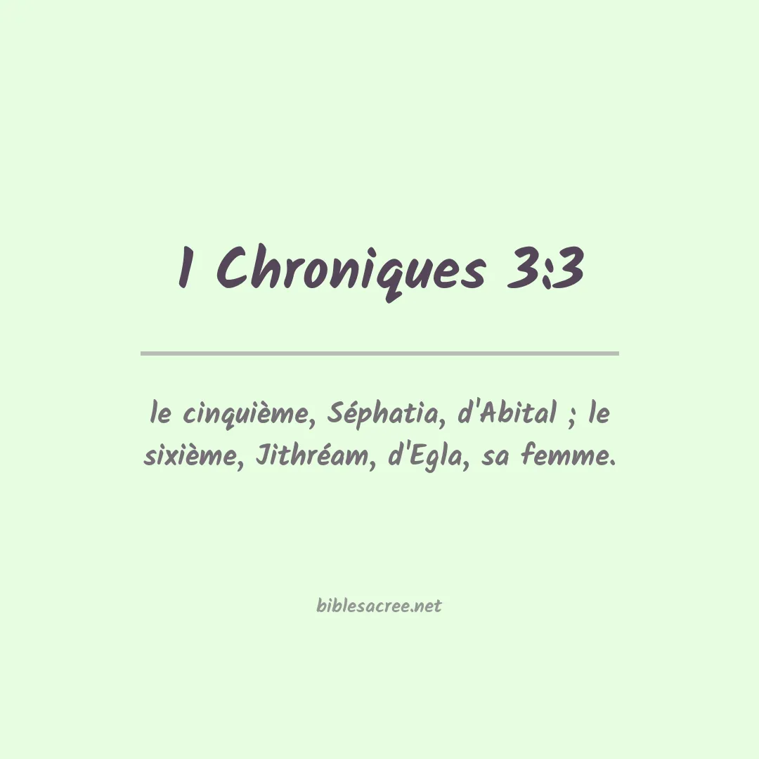 1 Chroniques - 3:3