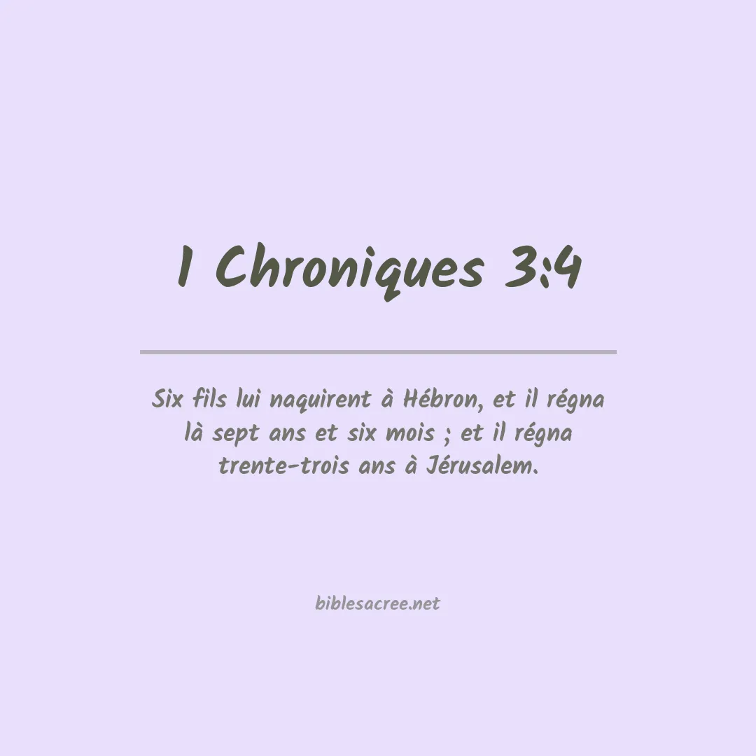 1 Chroniques - 3:4