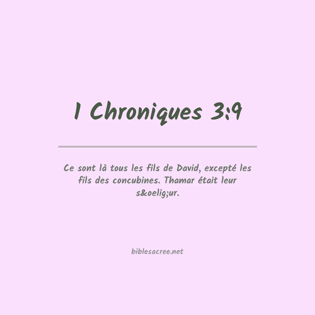1 Chroniques - 3:9