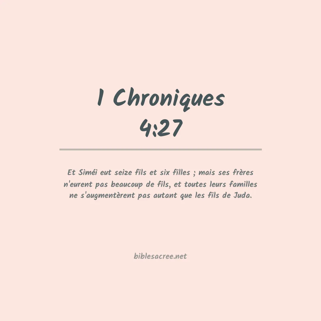 1 Chroniques - 4:27