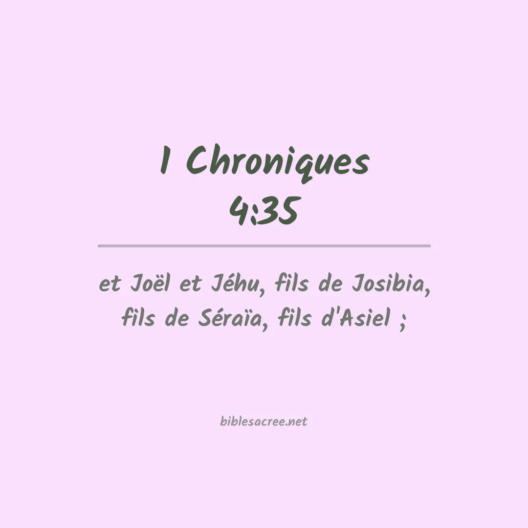 1 Chroniques - 4:35