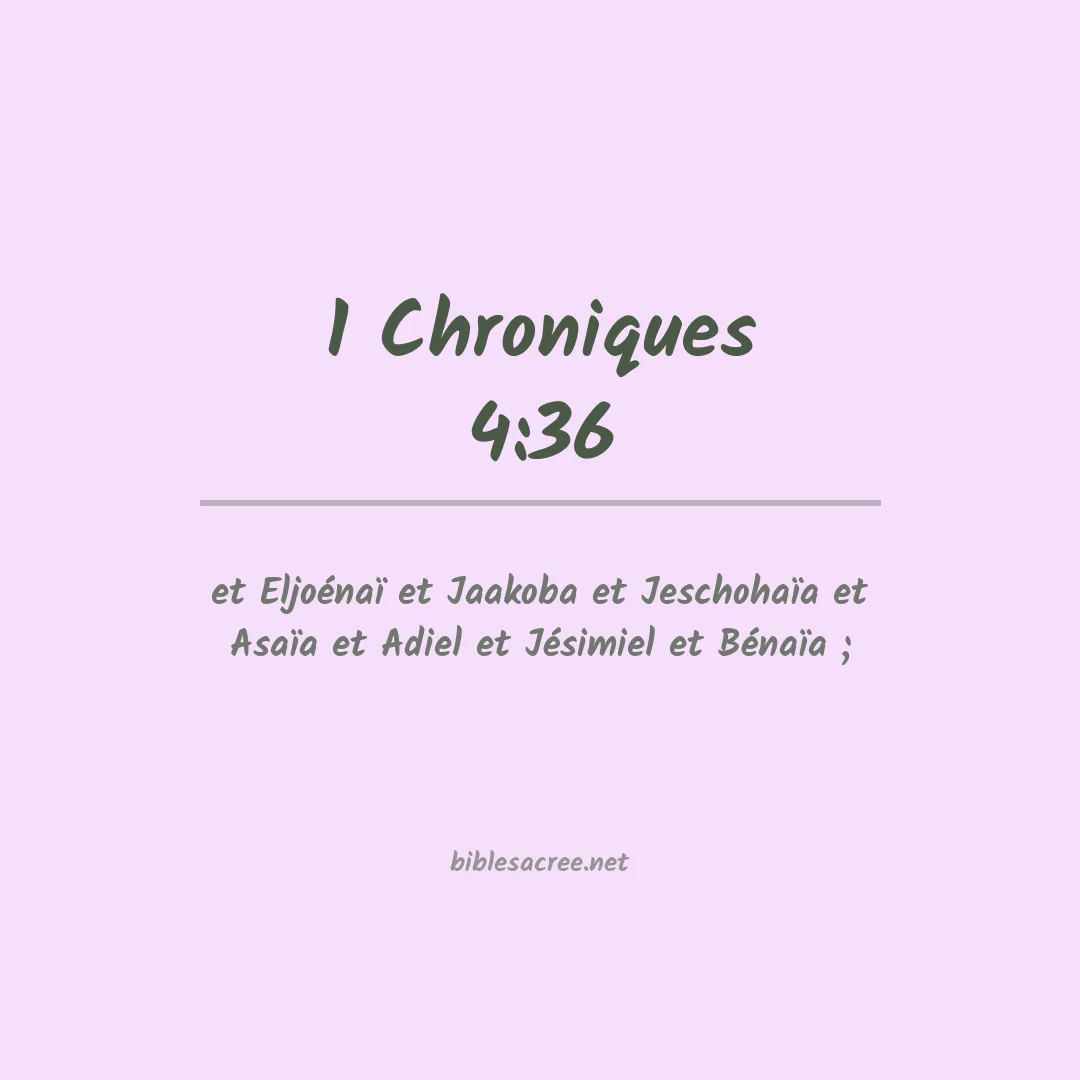 1 Chroniques - 4:36