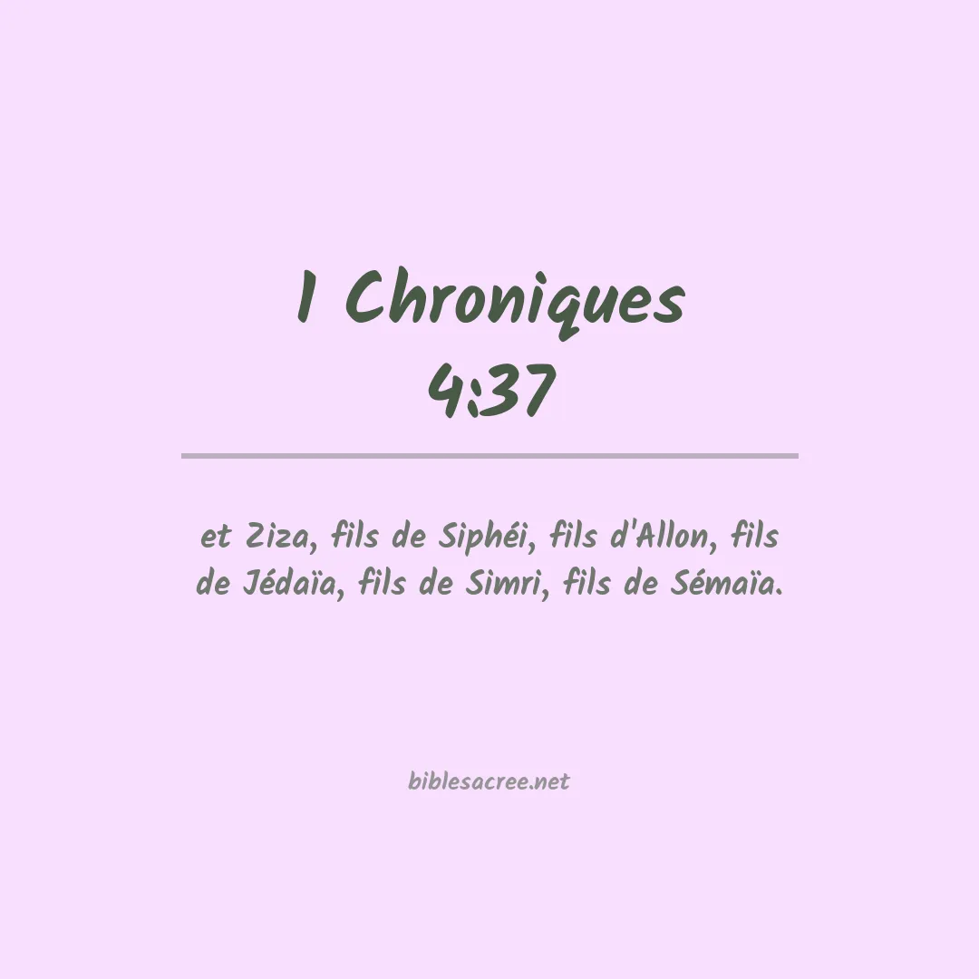 1 Chroniques - 4:37