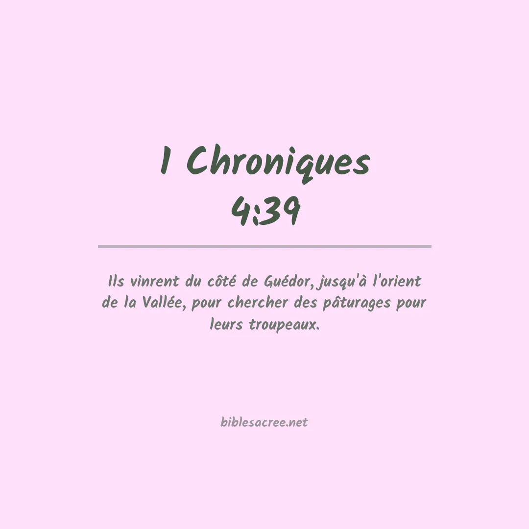 1 Chroniques - 4:39