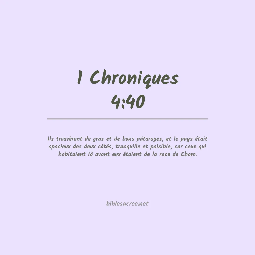 1 Chroniques - 4:40