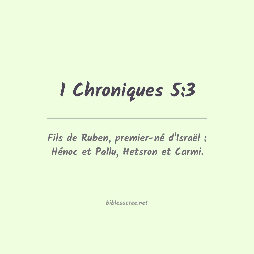 1 Chroniques - 5:3