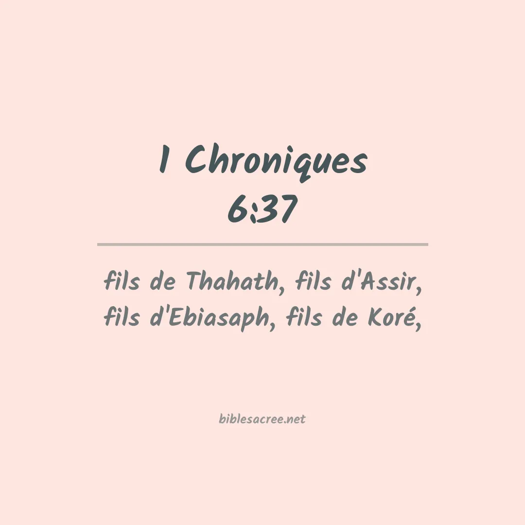 1 Chroniques - 6:37