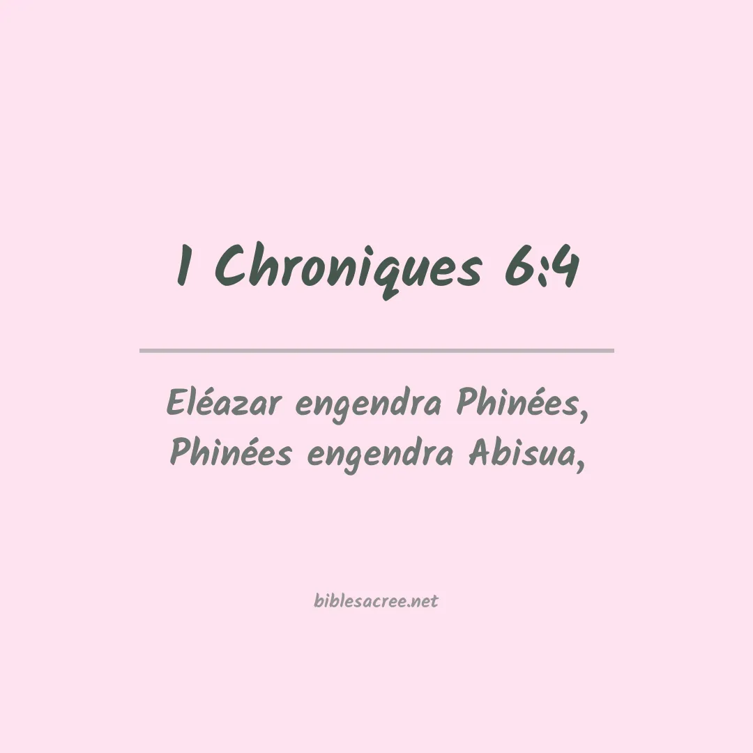 1 Chroniques - 6:4