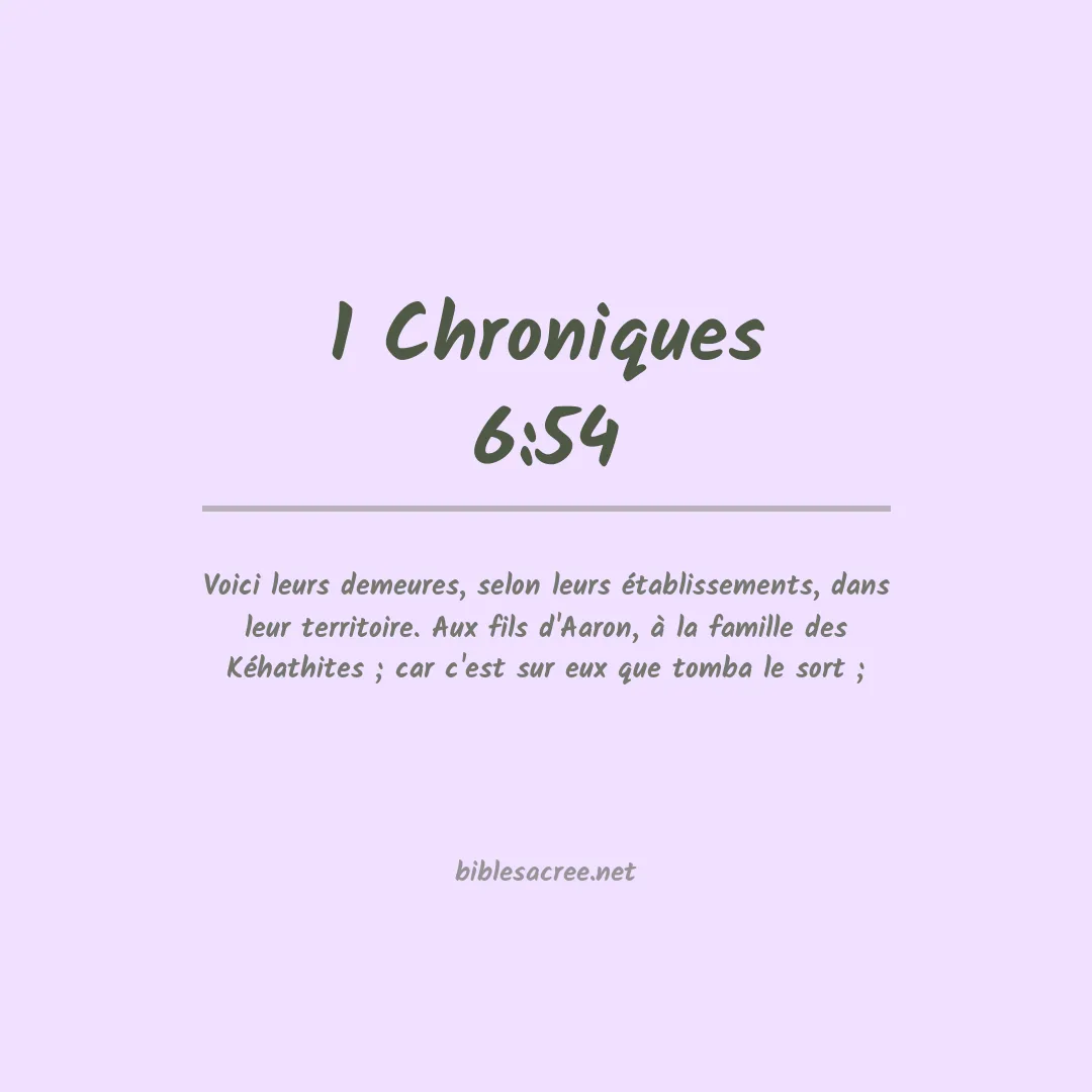 1 Chroniques - 6:54