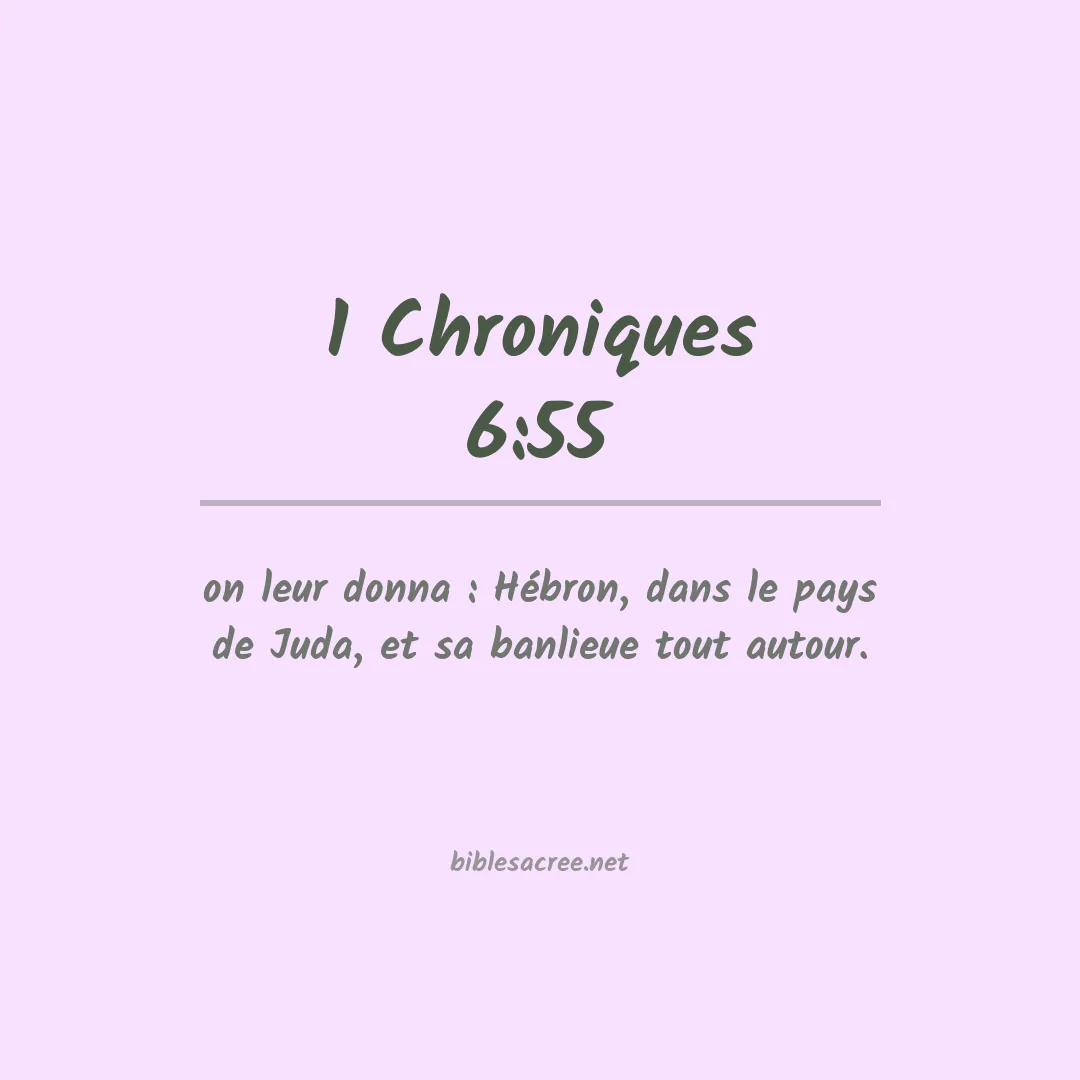 1 Chroniques - 6:55