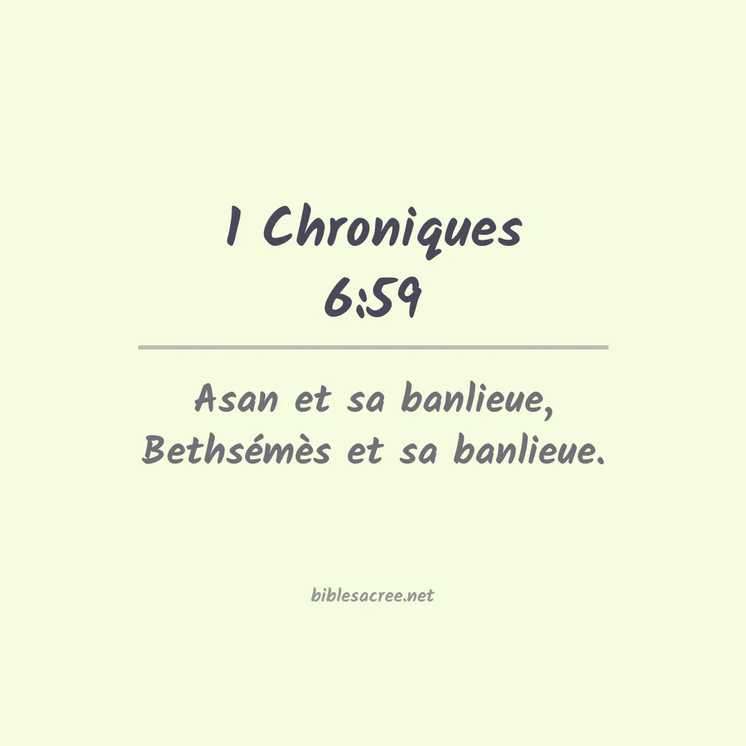 1 Chroniques - 6:59
