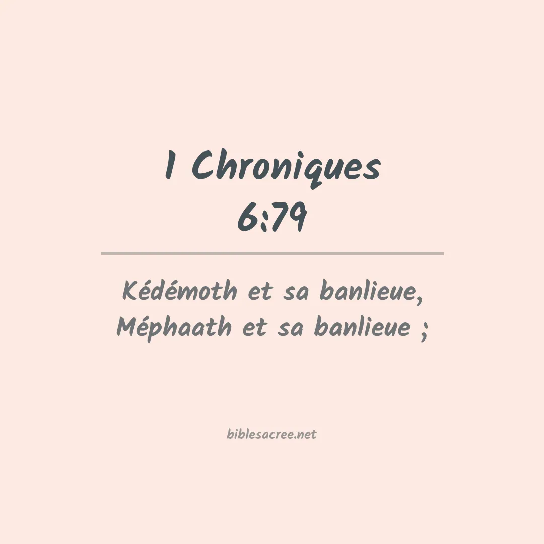 1 Chroniques - 6:79